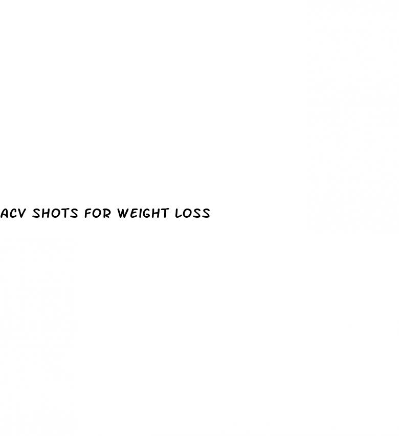 acv shots for weight loss