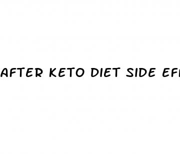 after keto diet side effects