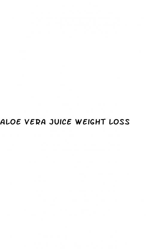aloe vera juice weight loss