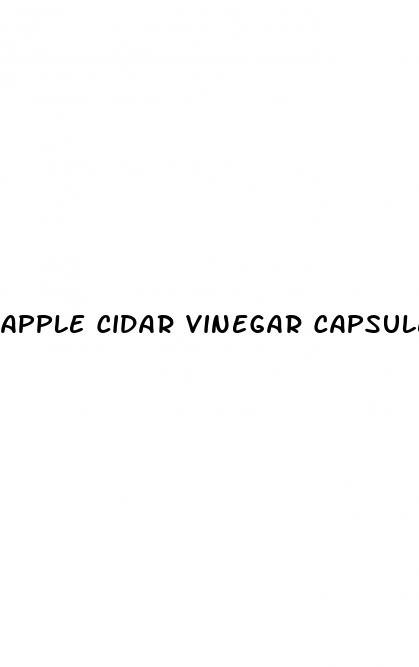 apple cidar vinegar capsules