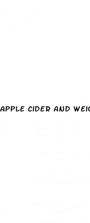apple cider and weight loss