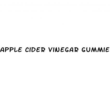 apple cider vinegar gummies for gerd