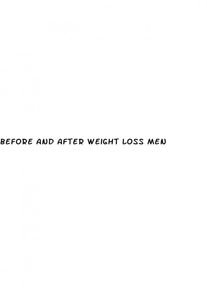 before and after weight loss men