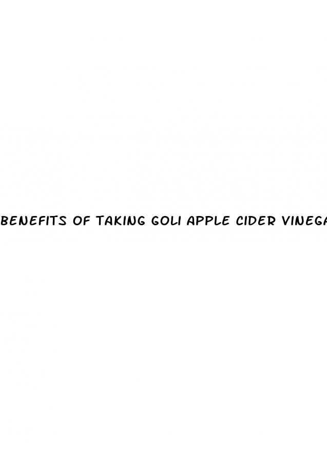 benefits of taking goli apple cider vinegar gummies