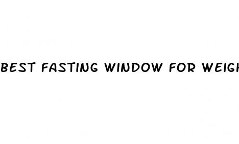 best fasting window for weight loss