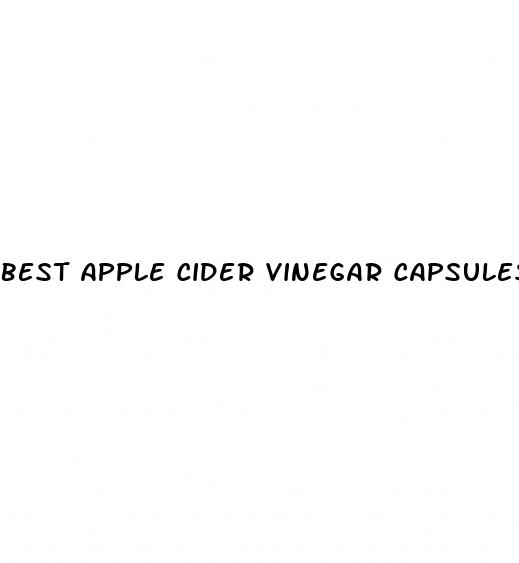 best apple cider vinegar capsules for weight loss