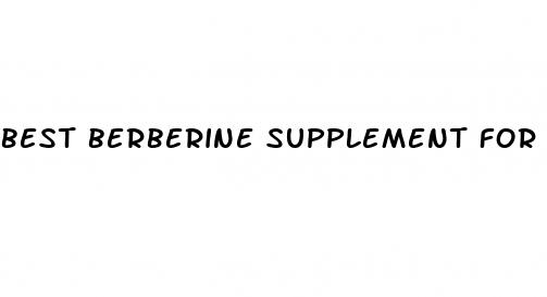 best berberine supplement for weight loss