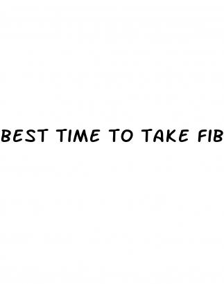 best time to take fiber for weight loss