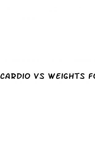 cardio vs weights for weight loss