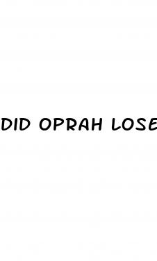 did oprah lose weight on keto fast