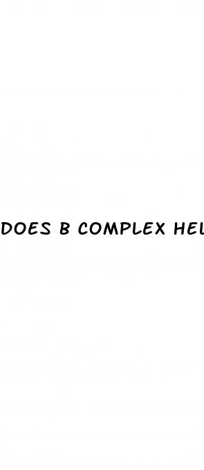does b complex help with weight loss