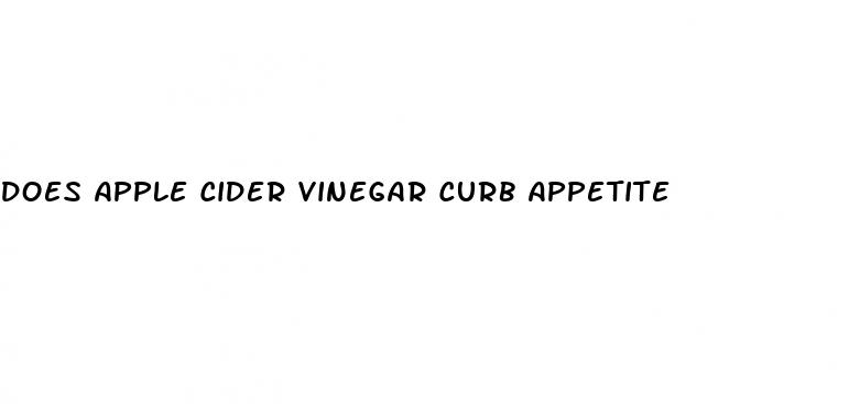 does apple cider vinegar curb appetite