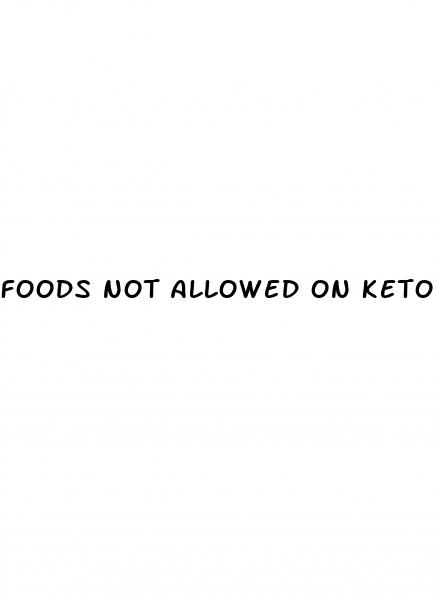 foods not allowed on keto diet