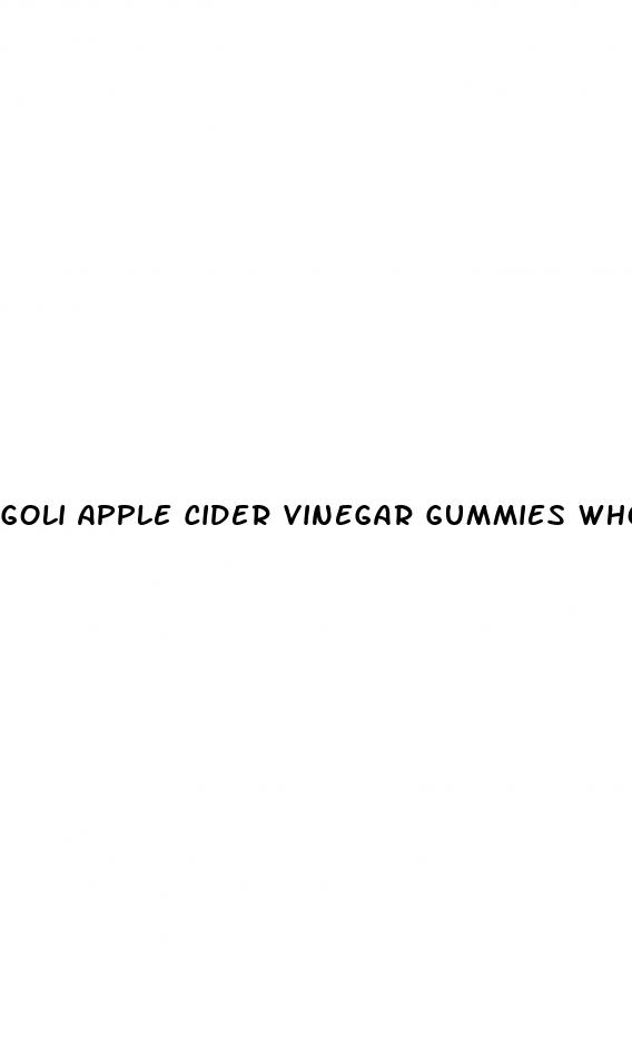 goli apple cider vinegar gummies whole foods