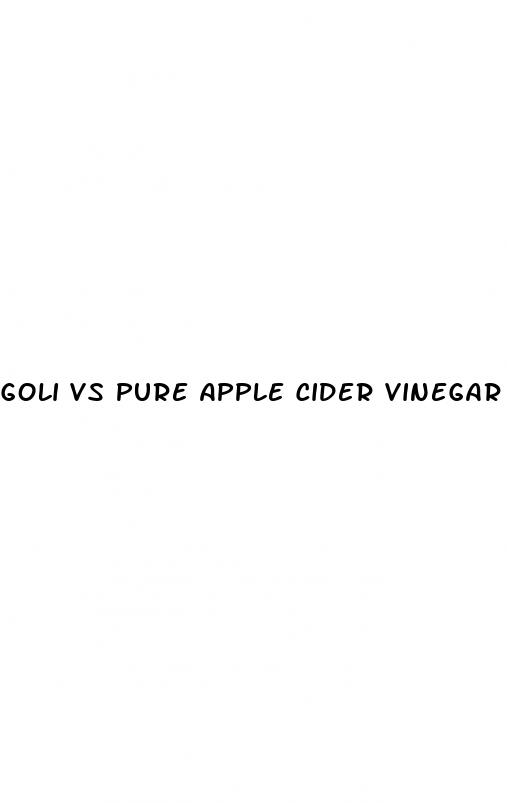 goli vs pure apple cider vinegar gummies