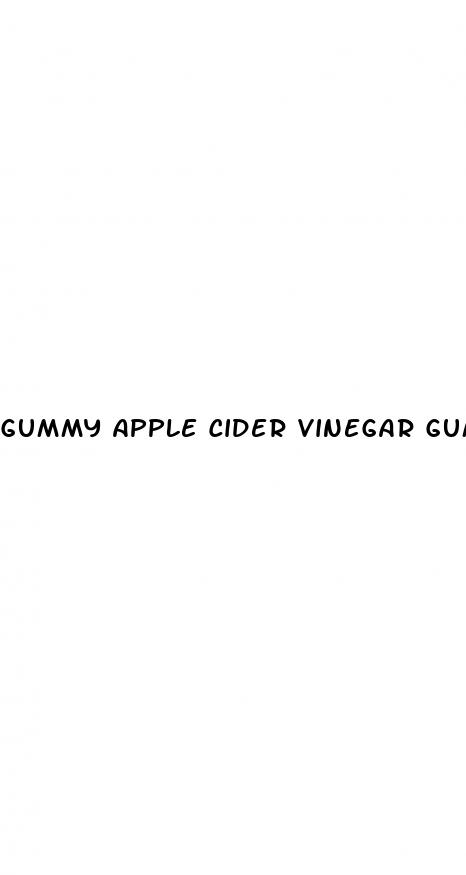 gummy apple cider vinegar gummies