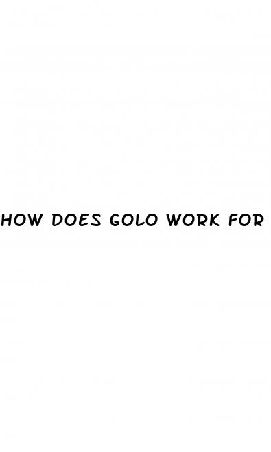 how does golo work for weight loss