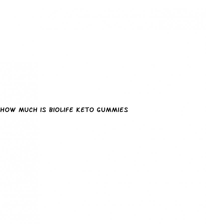 how much is biolife keto gummies