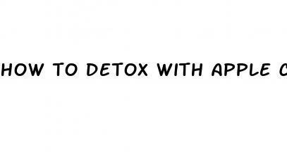 how to detox with apple cider vinegar