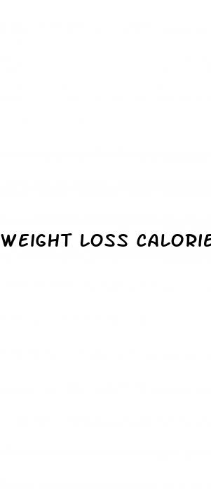 weight loss calorie calculator goal