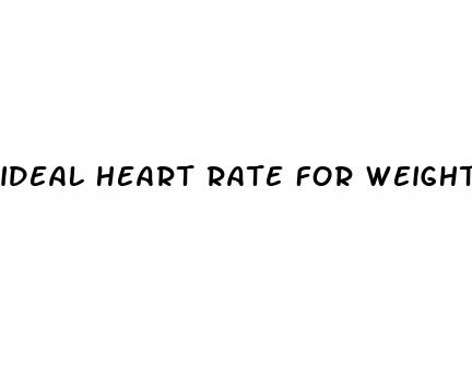 ideal heart rate for weight loss