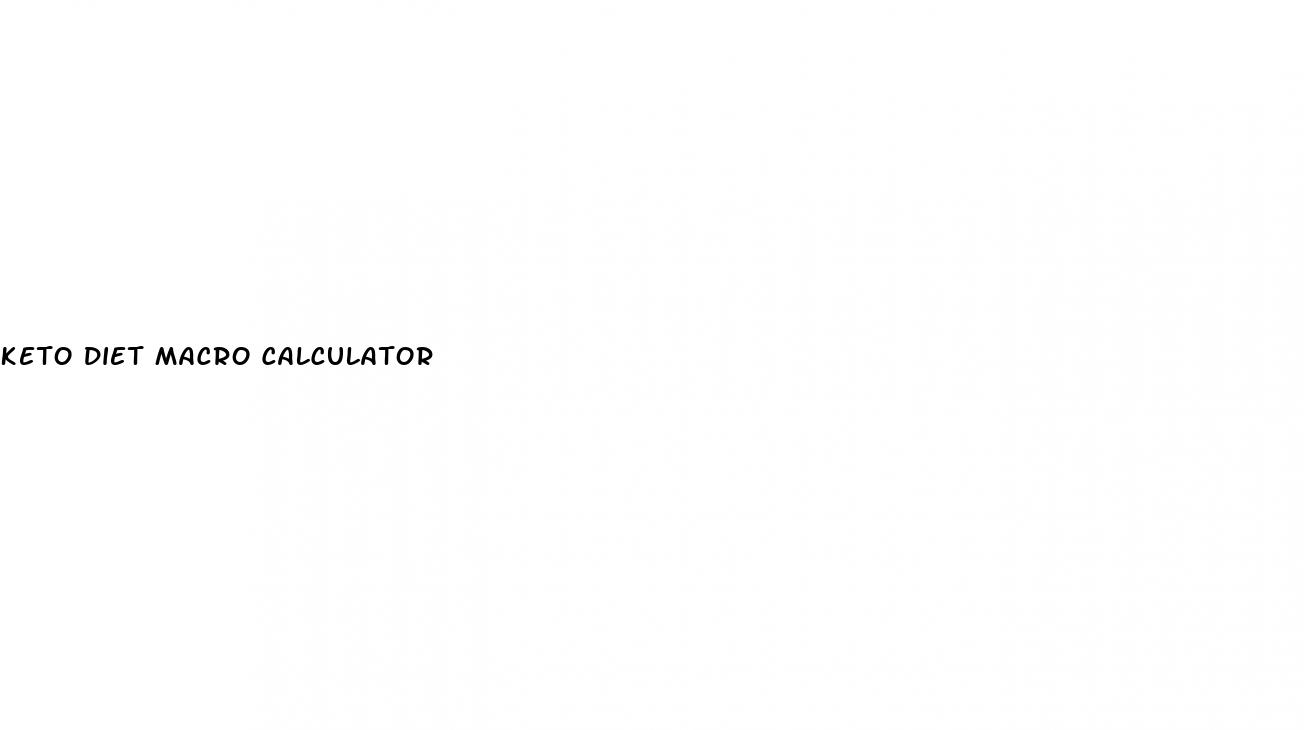 keto diet macro calculator
