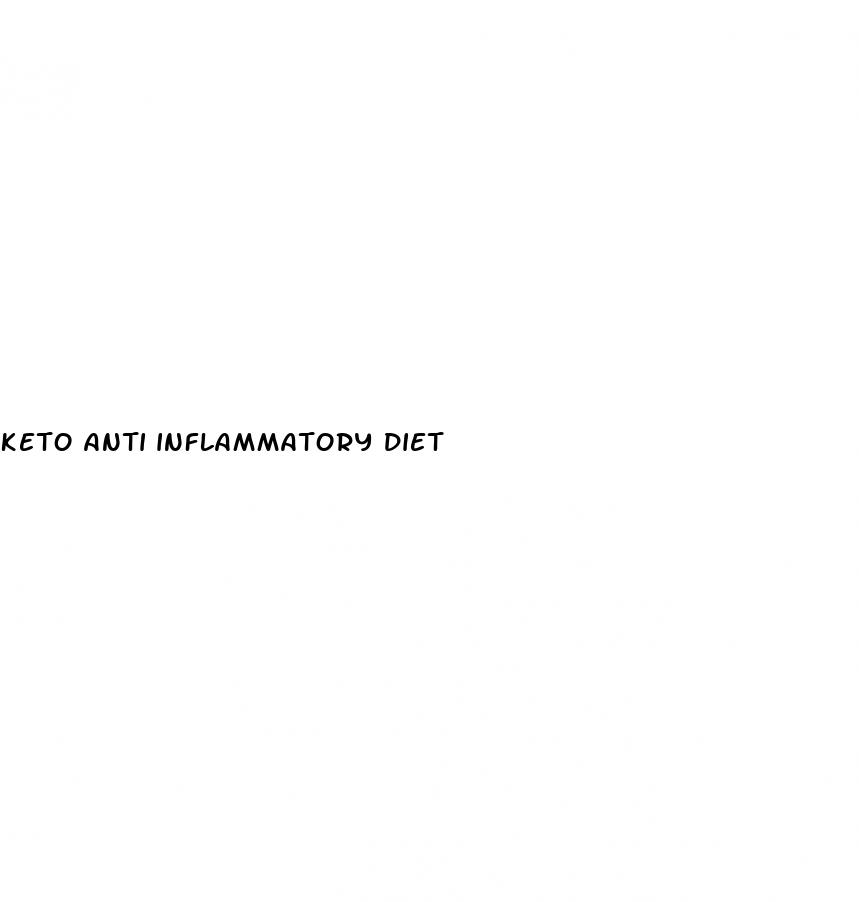 keto anti inflammatory diet
