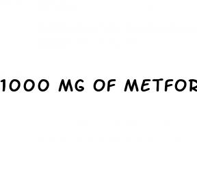 1000 mg of metformin for weight loss