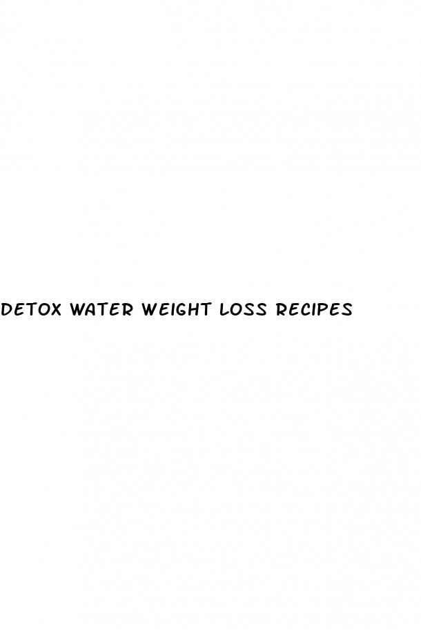 detox water weight loss recipes