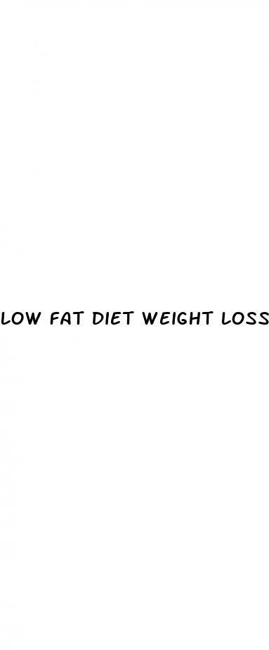 low fat diet weight loss