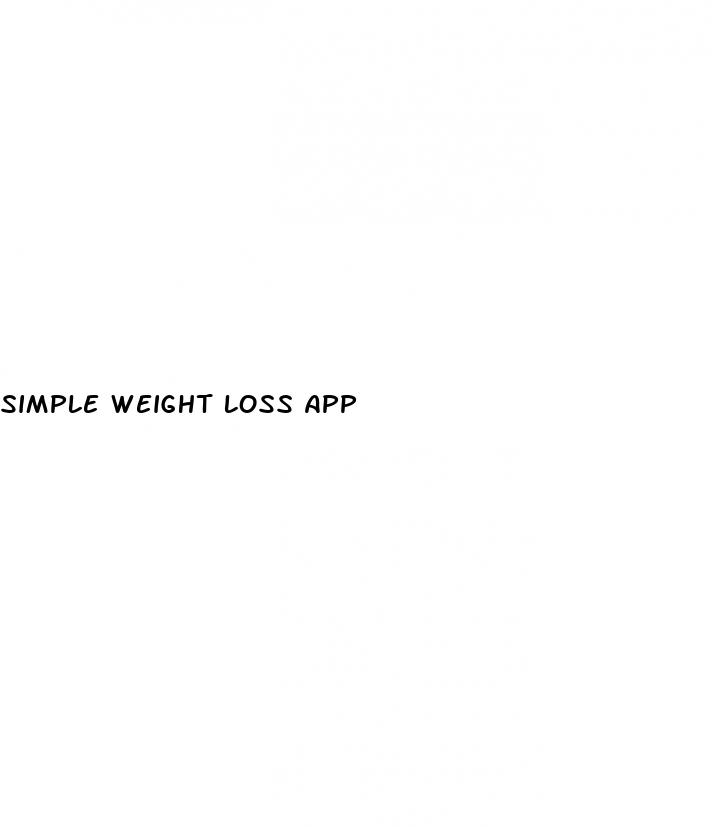 simple weight loss app