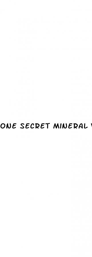 one secret mineral weight loss