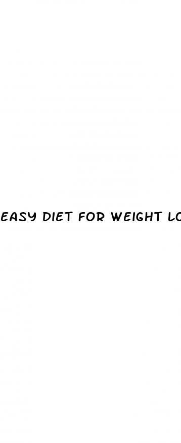 easy diet for weight loss
