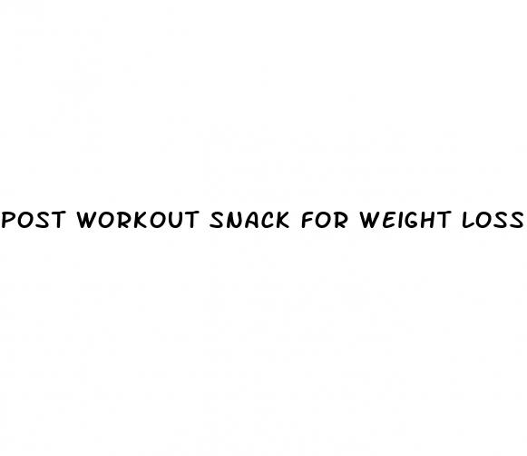 post workout snack for weight loss