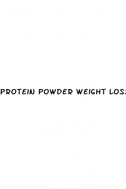 protein powder weight loss