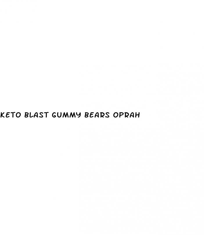 keto blast gummy bears oprah