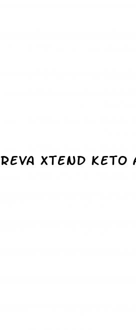 reva xtend keto acv gummies