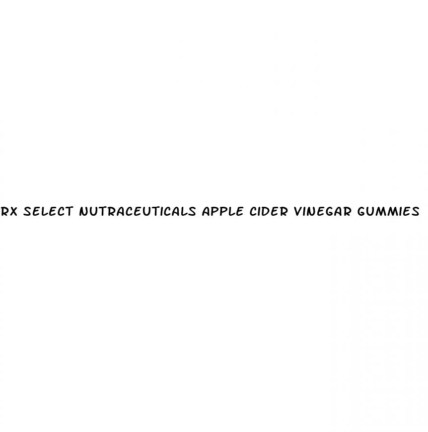 rx select nutraceuticals apple cider vinegar gummies