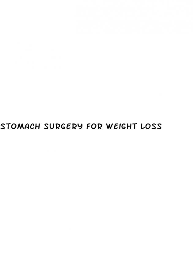 stomach surgery for weight loss