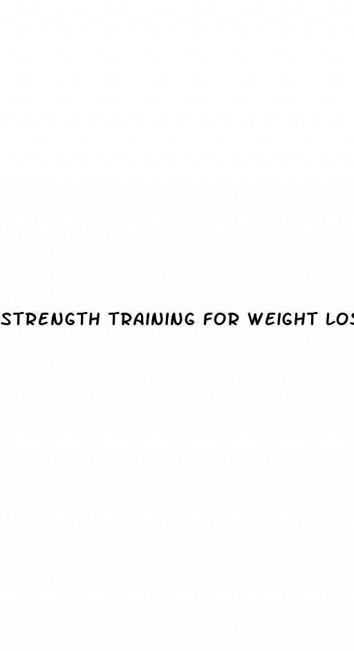 strength training for weight loss at home