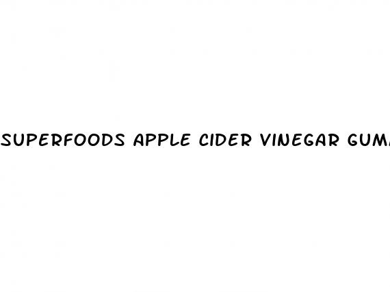 superfoods apple cider vinegar gummies