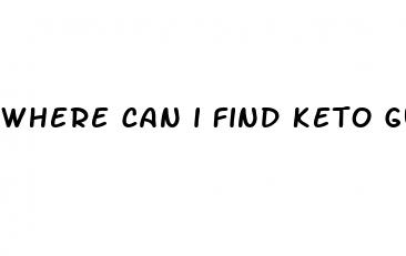 where can i find keto gummies