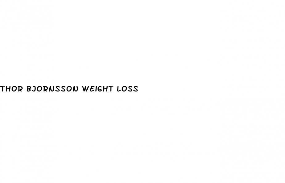 thor bjornsson weight loss