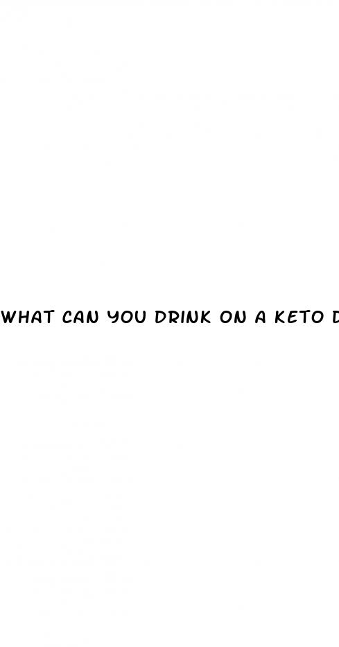 what can you drink on a keto diet