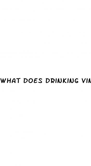 what does drinking vinegar water do