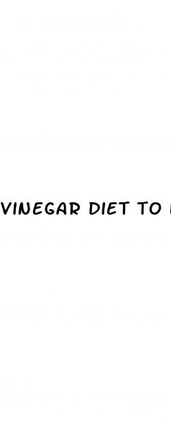 vinegar diet to lose weight