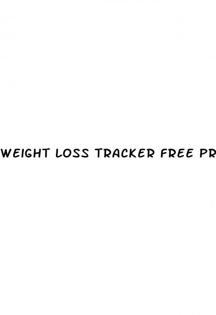 weight loss tracker free printable