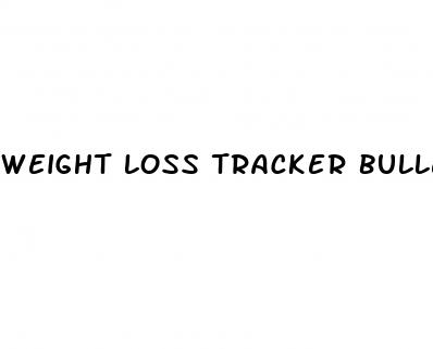 weight loss tracker bullet journal