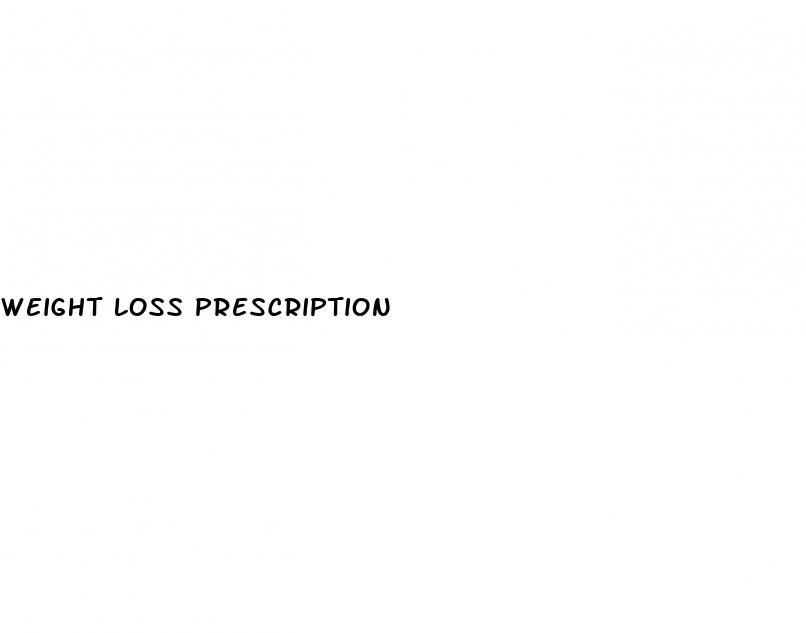 weight loss prescription