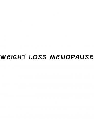 weight loss menopause
